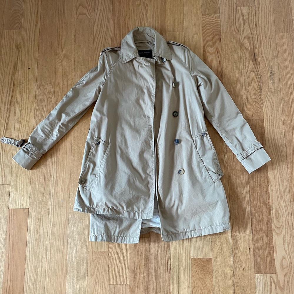 All Saints tan raincoat / trench coat